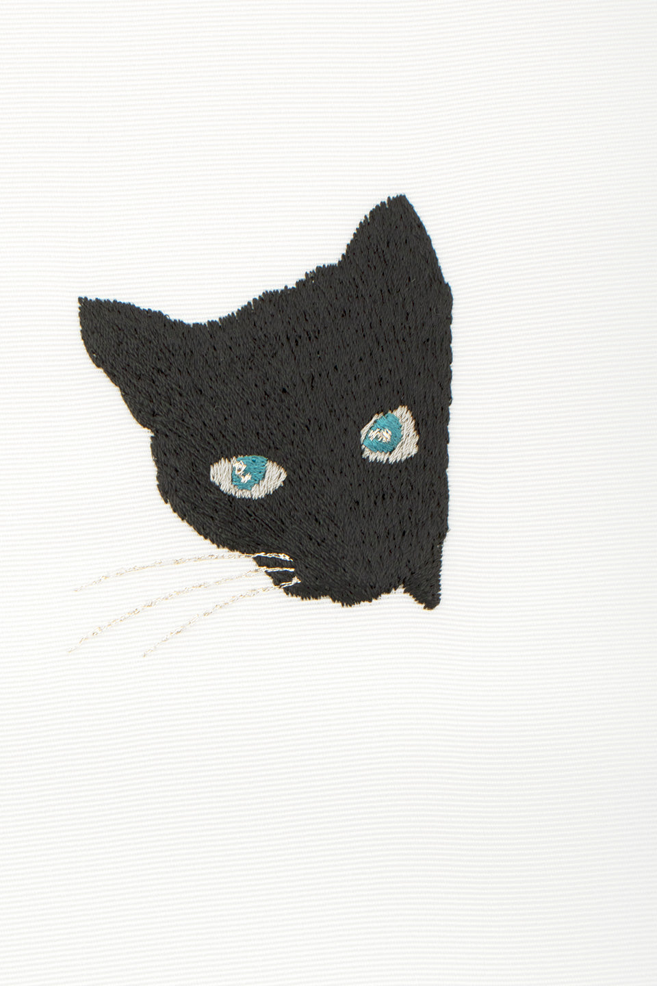 半衿/猫刺繍